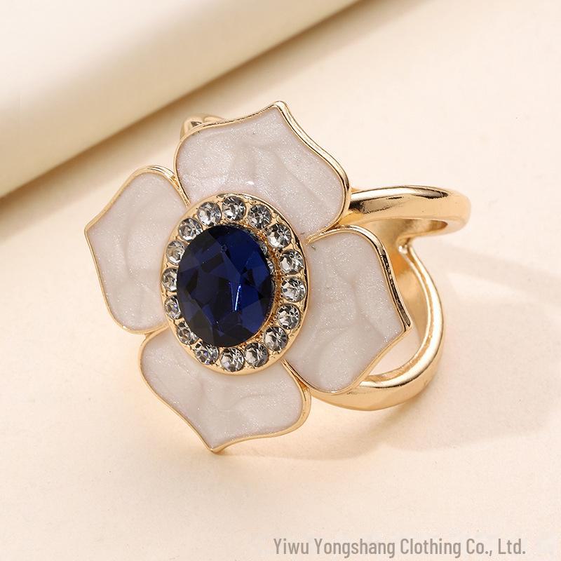 Elegant Gem Scarf Buckle: High-end Women's Accessory for Scarves, Small Square Towels, Coats & Belts