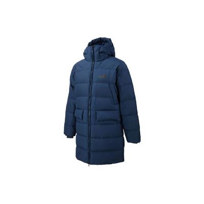 Однотонный пуховик с капюшоном и логотипом, стандартный крой, мужские куртки, синий цвет 672437-73