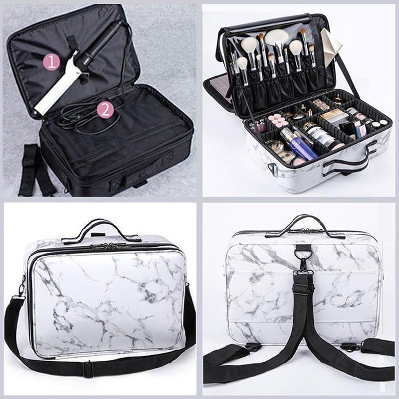 Female Alligator Makeup Case Leather Professional Cosmetic Case Brushes Make Up Suitcase Women Travel Beautician Cosmetics Bag