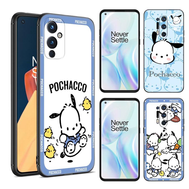 Мультяшный милый черный силиконовый чехол для телефона Pochacco для OnePlus 9 10 11 12 ACE 2V Pro 9RT 10T 10R Nord CE 2 3 Lite N10 N20 N30 5G