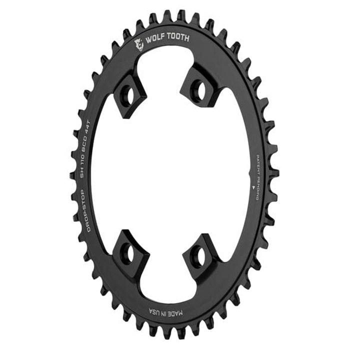 [Wolf Tooth] 110 BCD 4 Bolt Chainring for Shimano GRX 36T Black Small