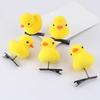 5 шт., заколка для волос с весенним идеальным подарком, противоскользящие милые аксессуары для волос, маленькая желтая утка