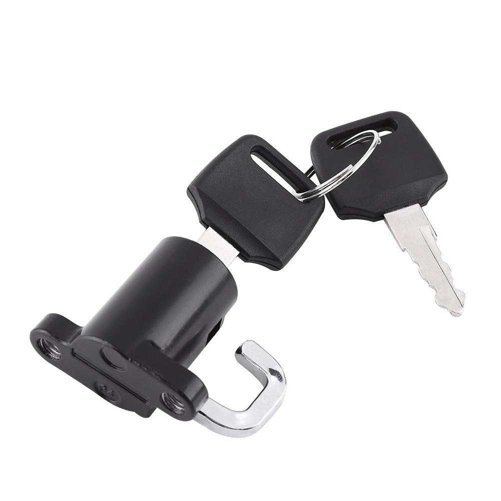 Universal Motorcycle Motorbike Bike Helmet Lock Hanging Hook with 2 Keys Set