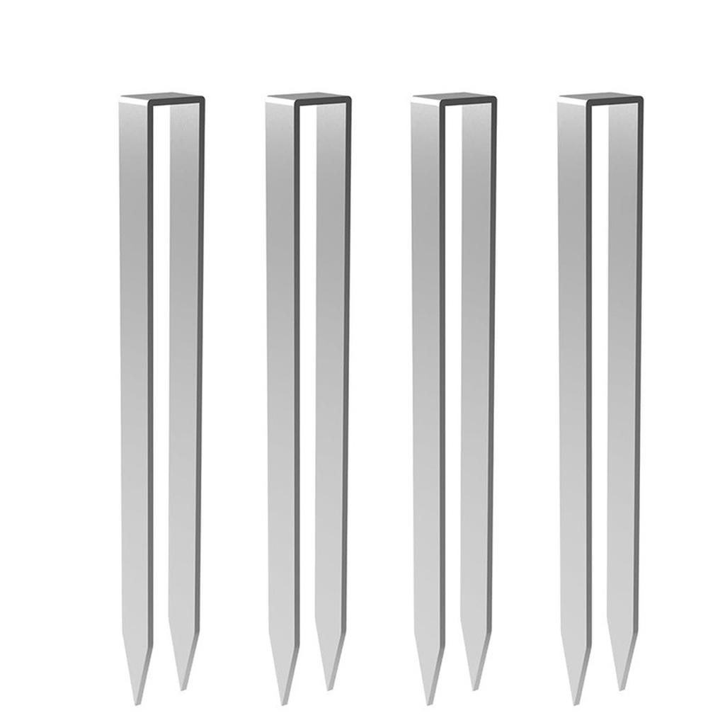 Heavy Duty U Shaped Ground Stakes Stainless Steel Garden Arch Anchors Tent Fixing Kit Durable Landscape Pegs for Outdoor Use