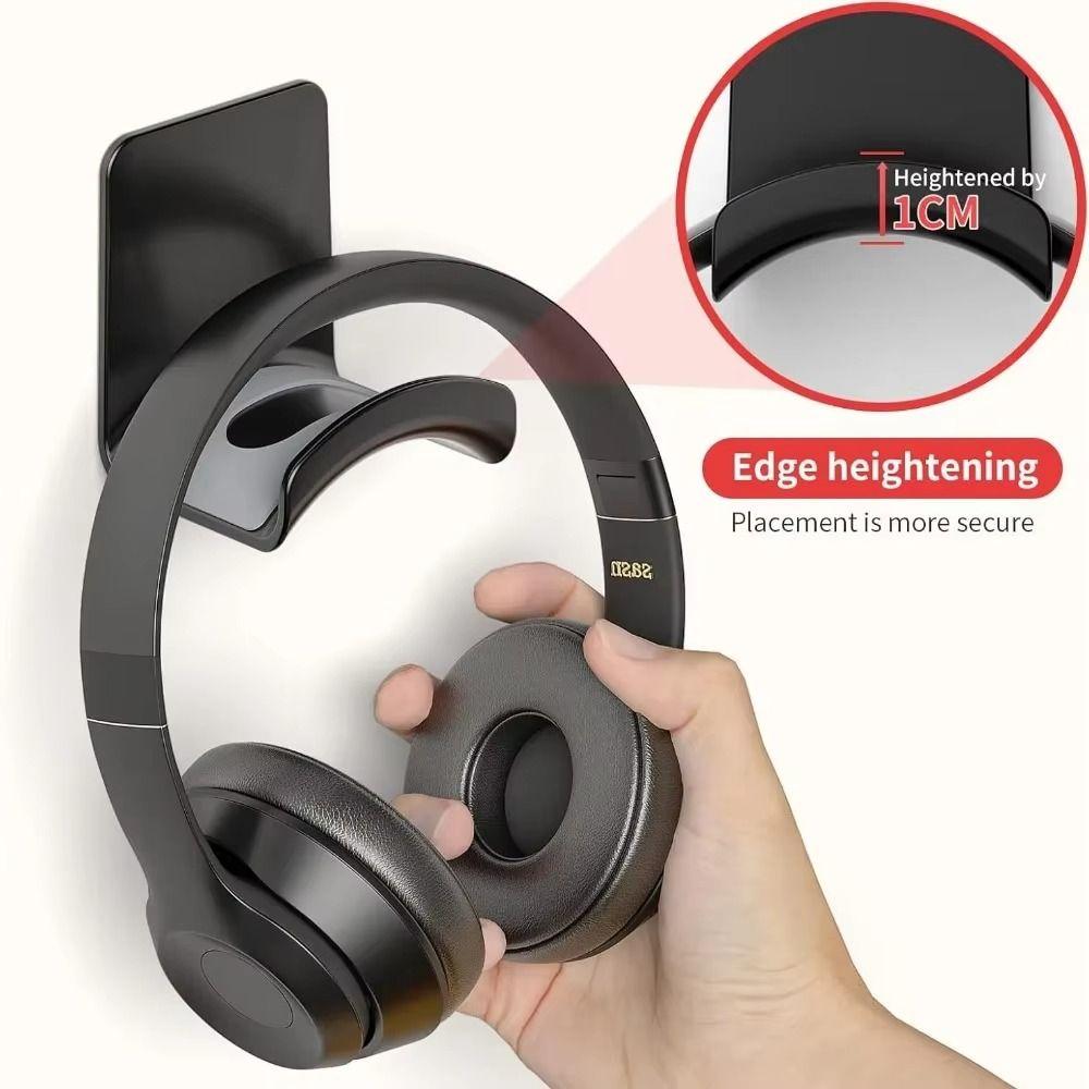 Adhensive Headphone Hook Wall-mounted Earphone Display Stand Headphone Stand for Gaming Headsets
