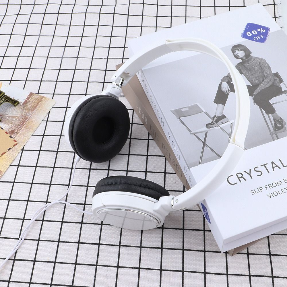 Soft Ear Pads Wired Headphones Lightweight Computer Headphones Head Mounted Earphones Computer Use