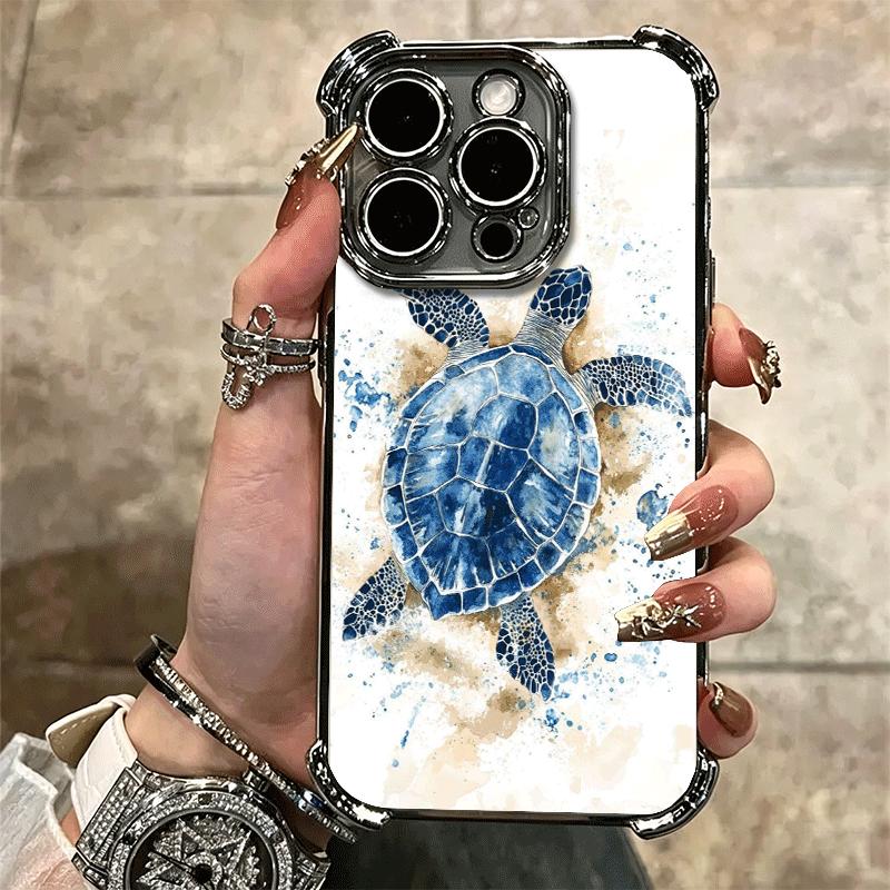 Эстетика Искусства Морской Черепахи Мягкий Чехол Для Телефона Для iPhone 15 16 17 Air 14 Pro Max 16E Plus 13 12 Mini Покрытие Противоударный Fundas
