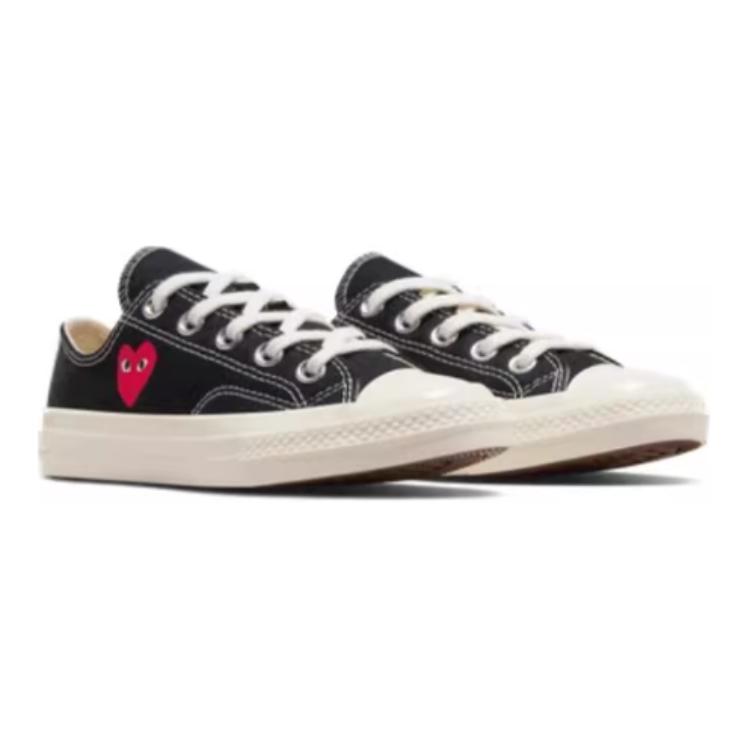 Converse X Comme des Garçons PLAY Chuck 70 Ox 'Single Heart Black' A08806C