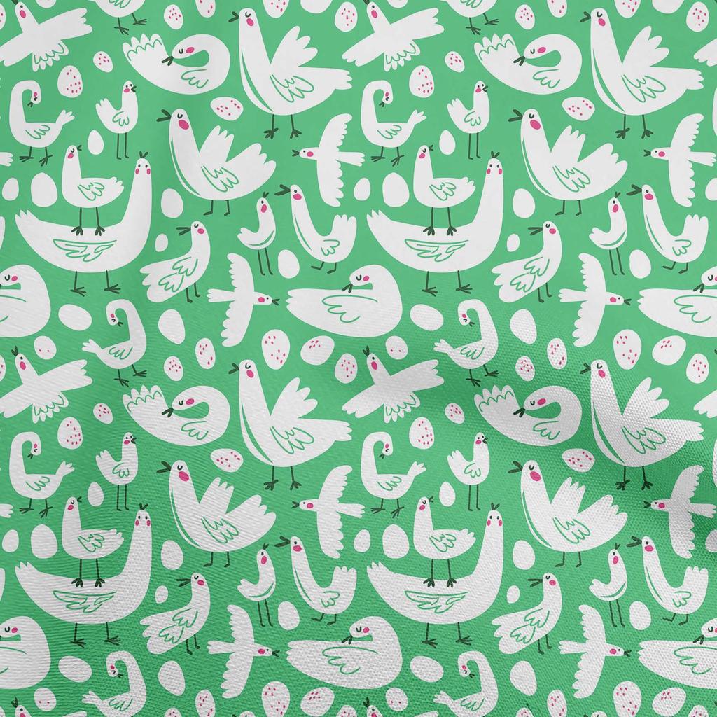 oneOone Cotton Flex Fuschia Pink Fabric Bird Quilting Supplies Print Sewing Fabric By The Yard 40 Inch