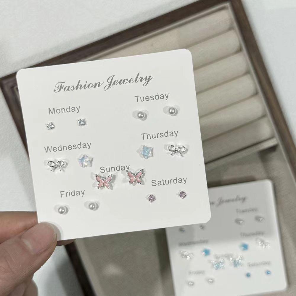 Элегантные милые серьги-бабочки в лесном стиле: Простой, свежий и универсальный