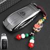Car Key Cover For Mercedes Benz S C Class W223 W206 2022 S350 S400 S450 S500 C260 C300 Alloy Leather Car Remote Control Key Case OG7 