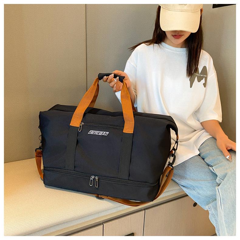 Дорожная сумка большой вместимости с отделением для сухого/мокрого белья и отделением для обуви - Oxford Canvas, портативная сумка для фитнеса