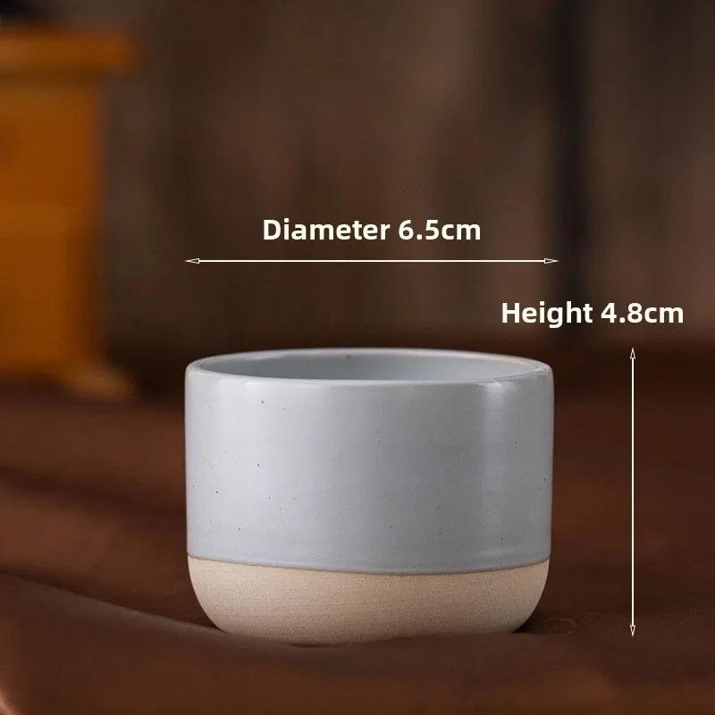 Винтажная кофейная кружка 100 мл 170 мл 200 мл керамика Чайная чашка в японском стиле для кафе Посуда для напитков Керамическая посуда Эспрессо для ресторанов и отелей