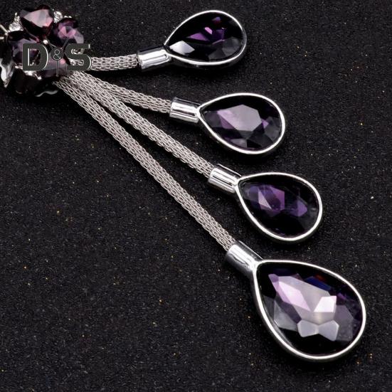 Автомобильная подвеска со сверкающими стразами из нержавеющей стали и преломляющим искусственным хрустальным шаром для комплимента в гламурный интерьер