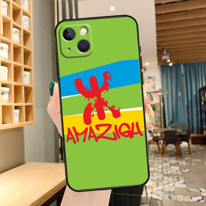 Amazigh Flag Phone Case For iPhone 11 12 13 14 15 16 Pro Max mini Back Cover For iPhone XR X XS Max Plus
