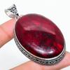 Натуральный Красный Лабрадорит Драгоценный Камень 925 Стерлинговое Серебро Подарочный Подвеска 2,84" g3A45