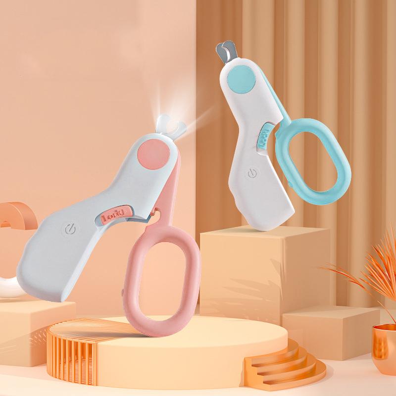 Светодиодный светильник, машинка для стрижки когтей для кошек и собак, профессиональный триммер для когтей домашних животных с предохранительным замком, набор инструментов для ухода за щенками, котятами, животными