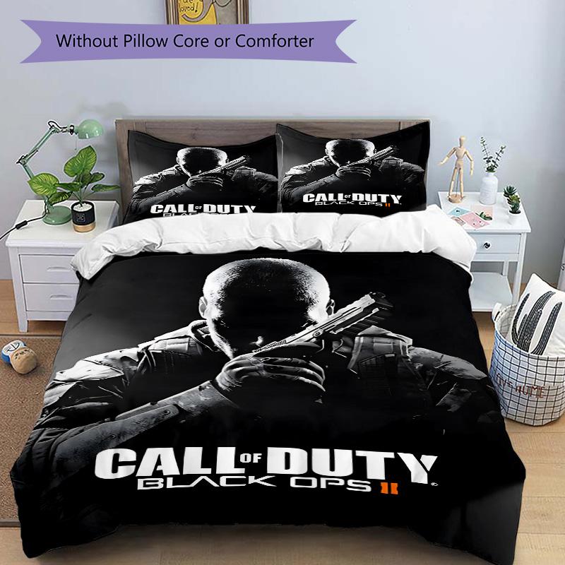 Call Duty Black Ops Ii Print 3Pcs Bedding Setduvet Cover With 2 Bedropillowcase Home Birthday Gift