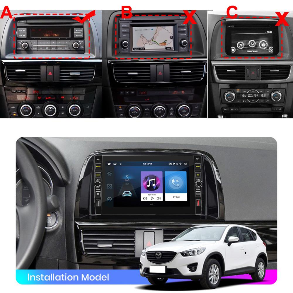 8-дюймовый 2 Din Android-автомобильный радиоприемник мультимедийный видеоплеер для Mazda CX5 2012-2015 с кнопкой WiFi BT 1 + 32 ГБ