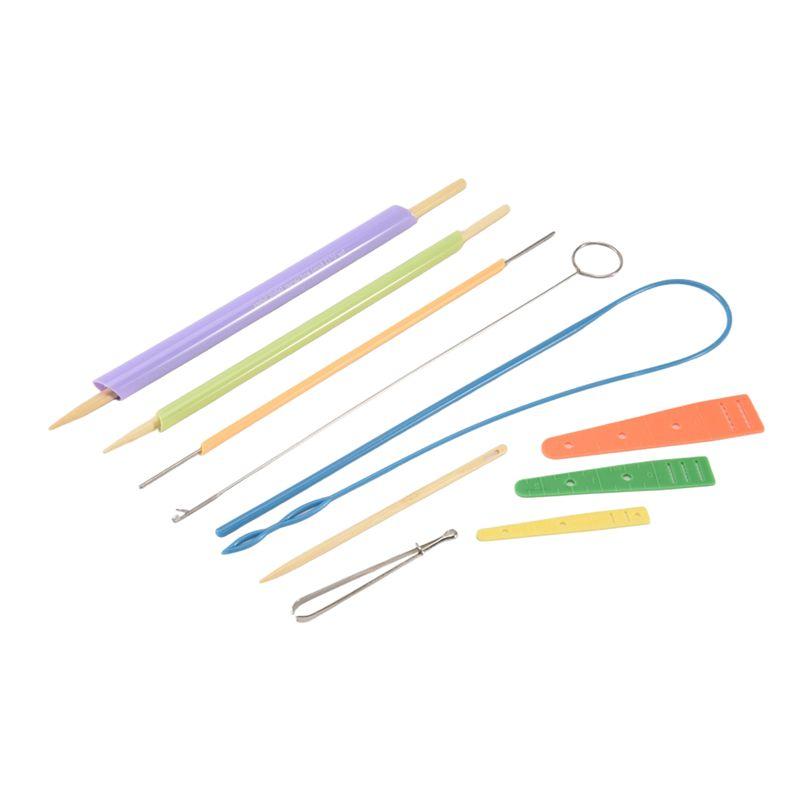AEE2-Fabric Tube Turning And Threading Tool Set Includes Drawstring Threader,Drawstring Threader Tool Set Sewing Loop Kit