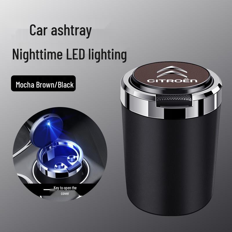 Citroen Car Ashtray with Metal Liner and Flame Retardant - Fits C3-XR, Elysée, C4L, Versailles, C5, XC6