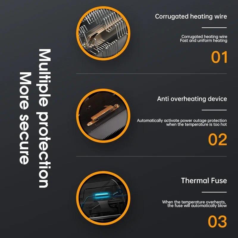 Энергосберегающий электрический обогреватель мощностью 380 Вт для дома, общежития, портативный мини-вентилятор, зимняя бесшумная отопительная печь с низким потреблением