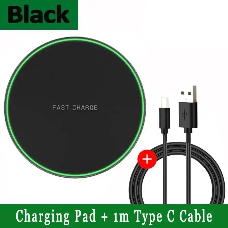 30W Wireless Fast Charger Pad Stand for iPhone 16 15 14 13 12 11 X XR Samsung S22 S21 Xiaomi Phone Quick Chargers Dock Station