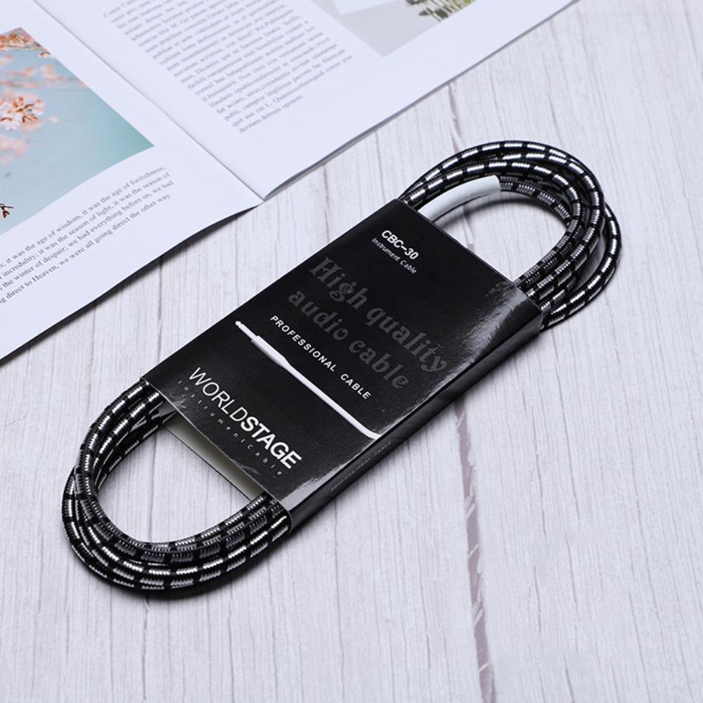 Noise Reduction Braided Guitar Cable 3M Audio Wire Cord New Pickup Cable