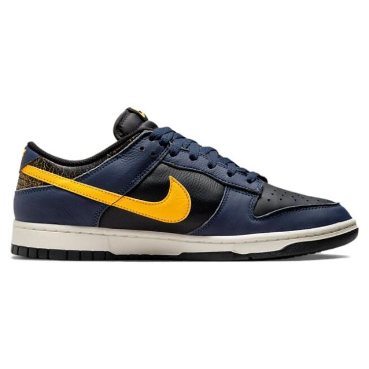 Nike Мужские кроссовки Dunk Low Vintage Michigan Blue Black Tour-Yellow FZ4014-010