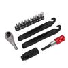 Bike Ratchet Socket Wrench Set Rustproof Metal 2 Way Adjustment Ratchet Wrench Repair Tool Kit with