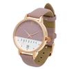 Fieldwork Women's Analog Watch with Leather Strap, Calendar, Day of the Week, and Date Display, Purple, Dario GY079-2