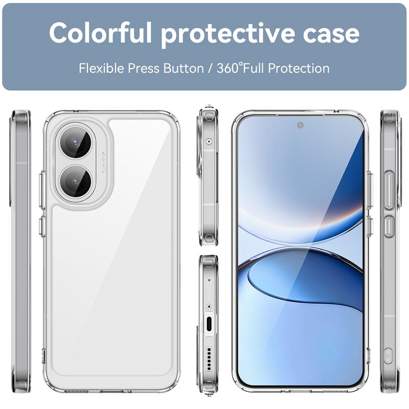 Transparent Case For Xiaomi Poco F7 Case Anti-knock Silicone Colorful Phone Back Cover For Poco F7 Case For Poco F7 Ultra F7 Pro