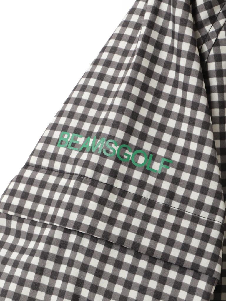 Beams Golf Orange Label Size 83190001838 Women's 2-Way Raincoat, Gingham, M,