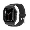 Роскошный комплект для модификации Apple Watch 10 42 мм 46 мм Корпус из нержавеющей стали Резиновый спортивный ремешок для iWatch Series 10 42 мм 46 мм