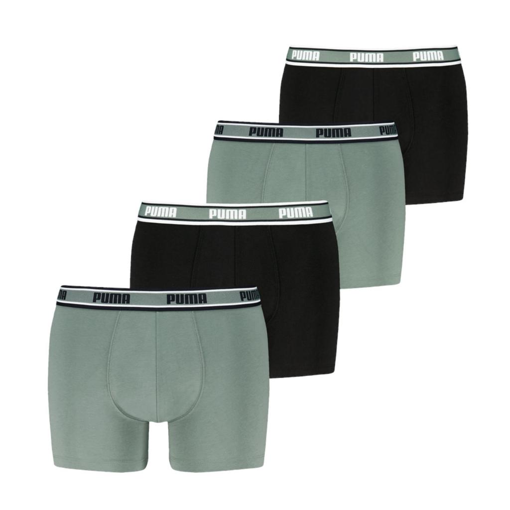 Puma Elastic Interest 4-Pack Men' Boxer Shorts Green 94776801 R