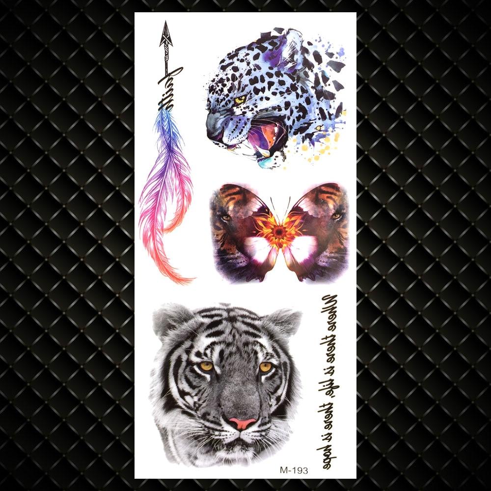 Временные татуировки в стиле скорпиона для женщин и мужчин, черный дракон, бабочка, татуировка из хны, наклейка, поддельные шипы, переносные татуировки на лодыжке