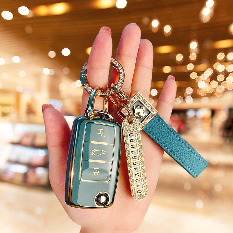 Подходящий чехол для ключа Volkswagen Langyi Suiteng Bora корпус Santana polo Lingdu пряжка Golf Tiguan сумка