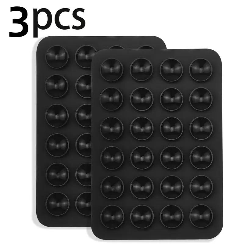 3 шт. Силиконовые держатели для телефонов на присосках, квадратные односторонние 24 шт. Мобильная подставка