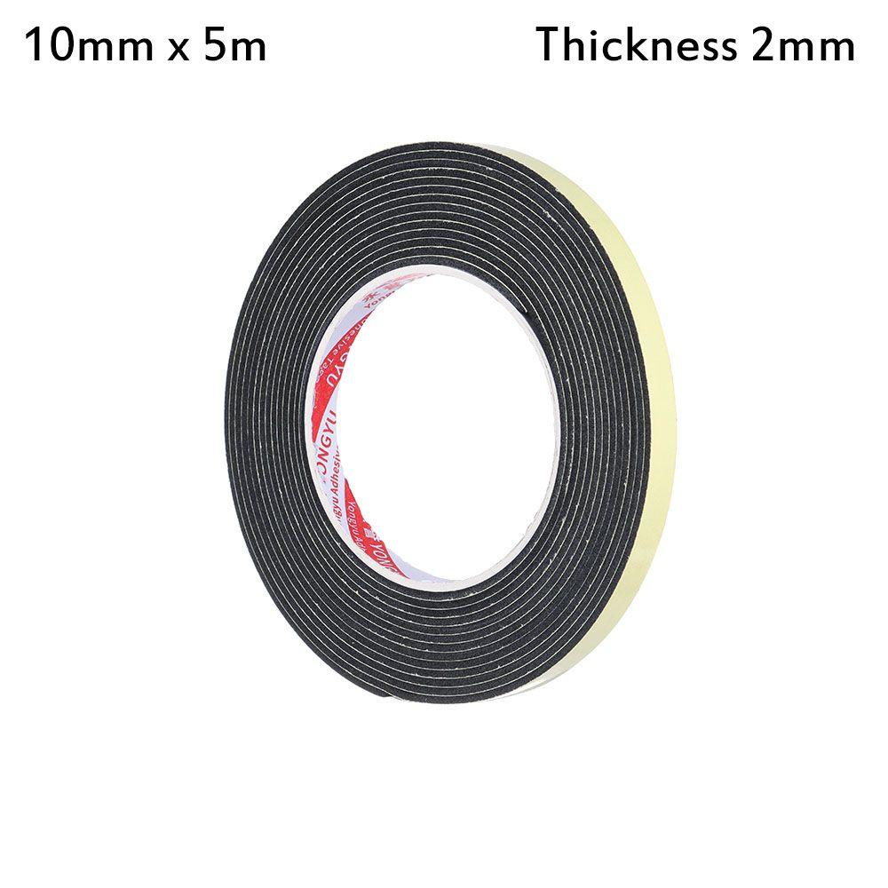 Door Waterproof Sound insulation Single Sided Adhesive Rubber Strip Tape Foam Sponge Seal Strip