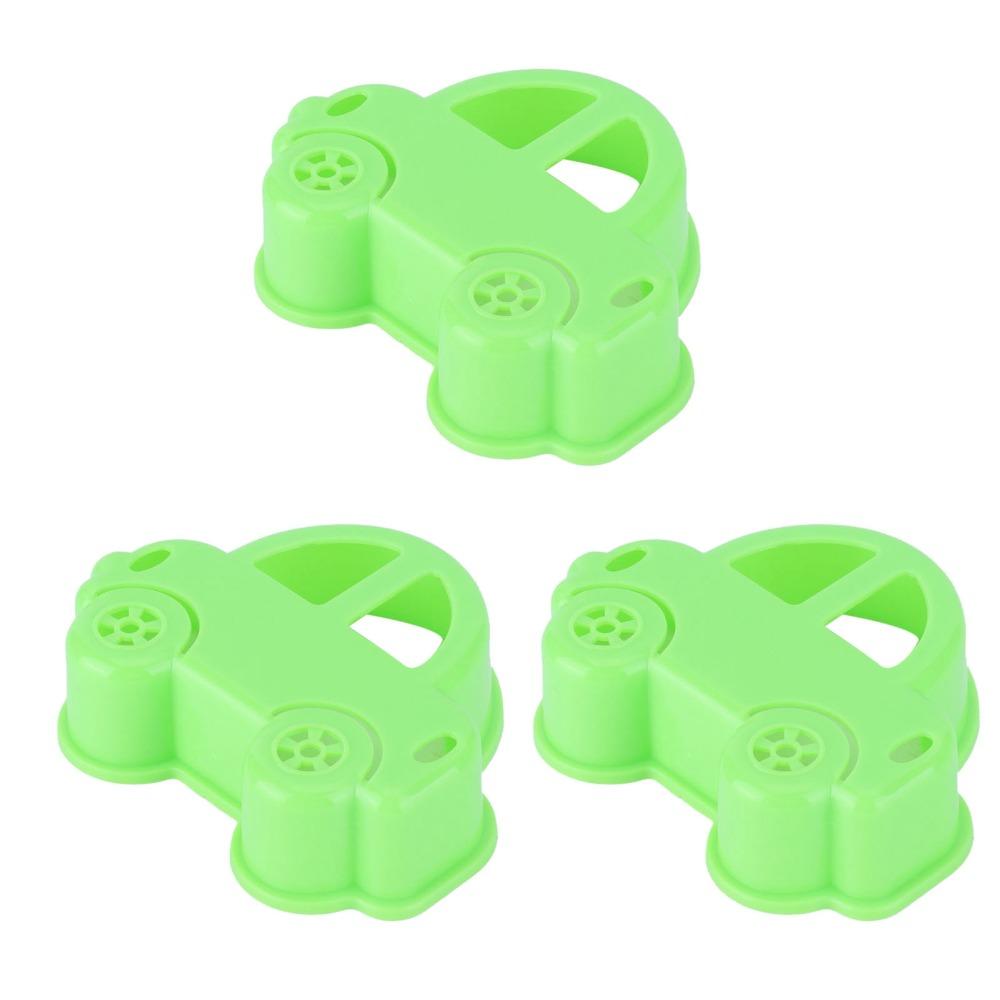 3PCS PP Car Sandwich Cutter Car Shaped Sandwich Press Maker Lunchbox Preparation