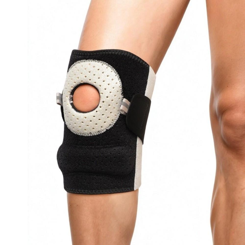 Breathable Sports Knee Pad Silicone Patellar Tendon Support Knee Brace Protective Gear
