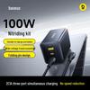 Baseus EnerFill 100 Вт GaN Настольное быстрое зарядное устройство 2C+U