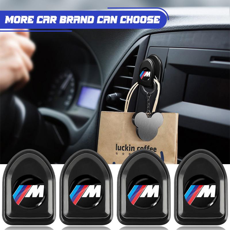 Крючки для автомобиля с логотипом M, черные, самоклеящиеся, невидимые, держатель для хранения в салоне для BMW M3 M4 M5 M6 F20 F30 G20 F31 F34 F10 G30 F11 X3 X4 I3 1 3 5 серии