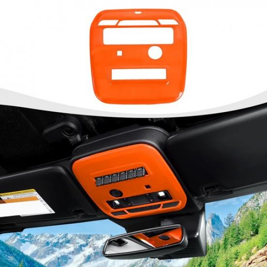 Interior Front Reading Light Panel Trim Cover Frame For Ford Bronco + Orange