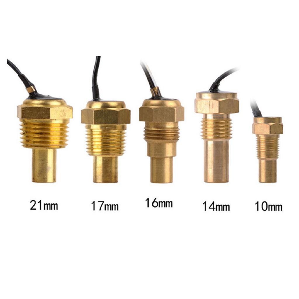 Круглый ЖК-цифровой автомобильный грузовой датчик температуры воды с датчиком температуры Температура + Вольтметр Вольт Метр напряжения