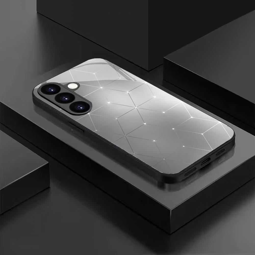 Закаленное стекло с градиентным рисунком для телефона, подходит для Samsung GalaxyS26 S25 S24 S23 S22 S20FE/Ultra/Plus5G, противоударная задняя крышка