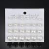 12 Pairs/set Simulated Pearl Stud Earrings For Women Jewelry Fashion Earrings Gift
