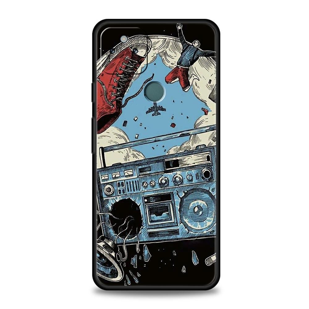 Ретро Записывающее Устройство Чехол для Телефона для Google Pixel 10 9 8 7 6 9A 8A 7A 6A Pro Ударопрочный Мягкий ТПУ 9 Pro XL Чехол Сумка