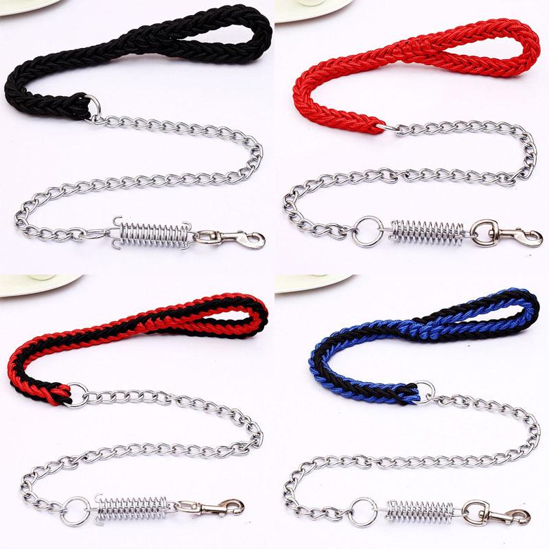 Большой поводок для собаки Нейлоновая плетеная тяговая веревка для питомца Прогулочная толстая ручная веревка для больших собак Поводок для дрессировки собаки Аксессуары для гончих собак