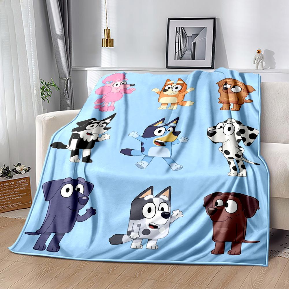 Diverse Dog Characters Blanket Ultra-Soft Perfect for Office Bed Livingroom Four Seasons Universal Digital Print